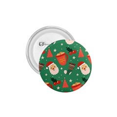 Colorful Funny Christmas Pattern 1.75  Buttons