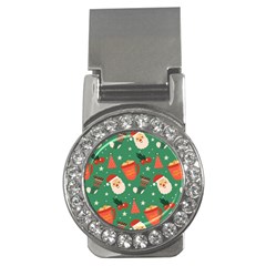 Colorful Funny Christmas Pattern Money Clips (cz)  by Semog4