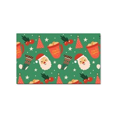 Colorful Funny Christmas Pattern Sticker Rectangular (10 pack)