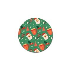 Colorful Funny Christmas Pattern Golf Ball Marker