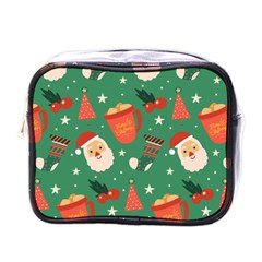 Colorful Funny Christmas Pattern Mini Toiletries Bag (one Side) by Semog4