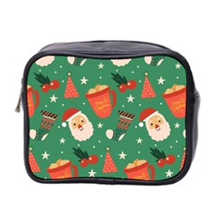 Colorful Funny Christmas Pattern Mini Toiletries Bag (Two Sides)