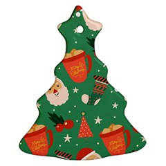 Colorful Funny Christmas Pattern Christmas Tree Ornament (Two Sides)