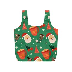 Colorful Funny Christmas Pattern Full Print Recycle Bag (s)