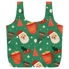 Colorful Funny Christmas Pattern Full Print Recycle Bag (XXXL)