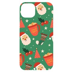 Colorful Funny Christmas Pattern iPhone 14 Plus Black UV Print Case