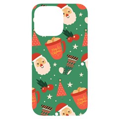 Colorful Funny Christmas Pattern Iphone 14 Pro Max Black Uv Print Case by Semog4