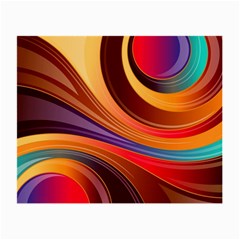 Abstract Colorful Background Wavy Small Glasses Cloth (2 Sides) by Semog4