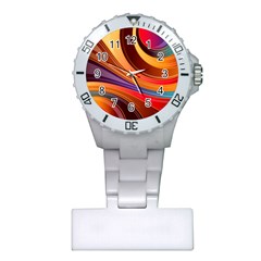 Abstract Colorful Background Wavy Plastic Nurses Watch by Semog4