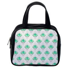 Plant Pattern Green Leaf Flora Classic Handbag (one Side) by Semog4