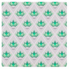 Plant Pattern Green Leaf Flora Uv Print Square Tile Coaster  by Semog4