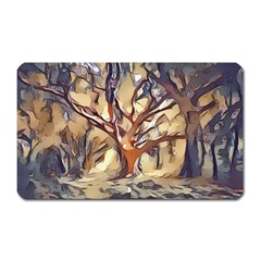 Tree Forest Woods Nature Landscape Magnet (rectangular) by Semog4