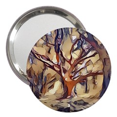 Tree Forest Woods Nature Landscape 3  Handbag Mirrors by Semog4