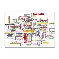 Writing Author Motivation Words Sticker A4 (100 pack)