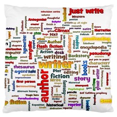 Writing Author Motivation Words Standard Premium Plush Fleece Cushion Case (two Sides) by Semog4