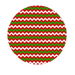 Christmas Paper Scrapbooking Pattern Mini Round Pill Box by Semog4