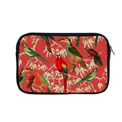 Vintage Tropical Birds Pattern In Pink Apple Macbook Pro 13  Zipper Case by CCBoutique