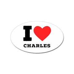 I Love Charles  Sticker Oval (100 Pack)
