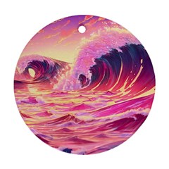 Wave Waves Ocean Sea Ornament (round)