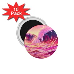 Wave Waves Ocean Sea 1 75  Magnets (10 Pack)  by Ravend