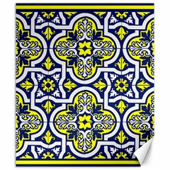 Tiles Panel Decorative Decoration Traditional Pattern Canvas 20  X 24  by Ravend
