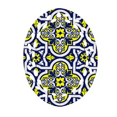 Tiles Panel Decorative Decoration Traditional Pattern Oval Filigree Ornament (two Sides)