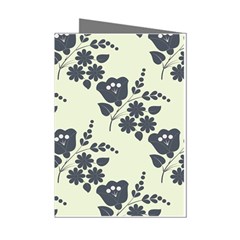 Flower Roses Rose Floral Flora Pattern Vintage Mini Greeting Cards (pkg Of 8) by Ravend