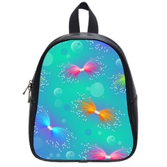 Non Seamless Pattern Blues Bright School Bag (small) by Ravend