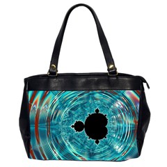 Fractal Abstract Background Oversize Office Handbag (2 Sides)