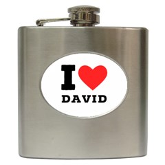 I Love David Hip Flask (6 Oz) by ilovewhateva