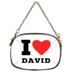 I Love David Chain Purse (one Side) by ilovewhateva