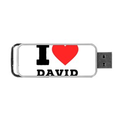 I Love David Portable Usb Flash (two Sides) by ilovewhateva