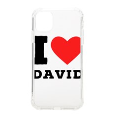 I Love David Iphone 11 Tpu Uv Print Case by ilovewhateva