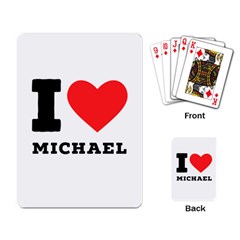 I Love Michael Playing Cards Single Design (rectangle) by ilovewhateva