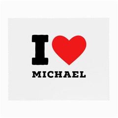 I Love Michael Small Glasses Cloth (2 Sides) by ilovewhateva