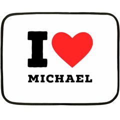 I Love Michael Fleece Blanket (mini) by ilovewhateva