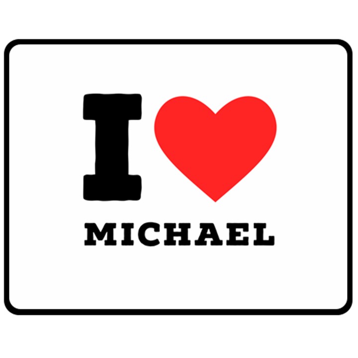 I love michael Fleece Blanket (Medium)