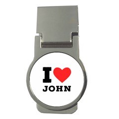 I Love John Money Clips (round)  by ilovewhateva