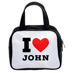 I Love John Classic Handbag (two Sides) by ilovewhateva