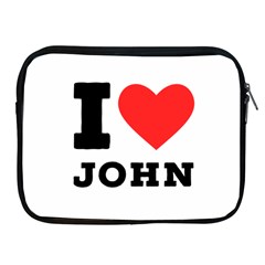 I Love John Apple Ipad 2/3/4 Zipper Cases by ilovewhateva