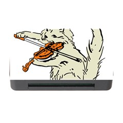 Cat Playing The Violin Art Memory Card Reader With Cf by oldshool
