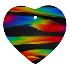 Colorful Background Ornament (heart) by Semog4