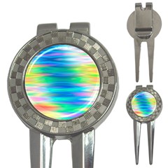 Wave Rainbow Bright Texture 3-in-1 Golf Divots by Semog4