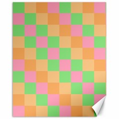 Checkerboard-pastel-squares Canvas 16  X 20 