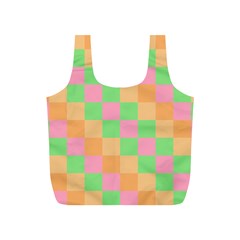 Checkerboard-pastel-squares Full Print Recycle Bag (s) by Semog4