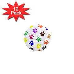 Pawprints-paw-prints-paw-animal 1  Mini Magnet (10 Pack)  by Semog4