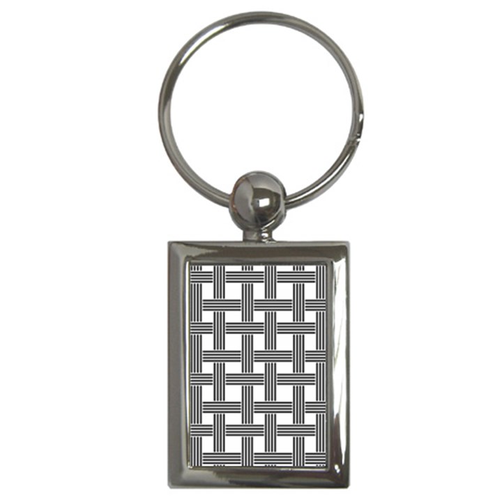 Seamless-stripe-pattern-lines Key Chain (Rectangle)