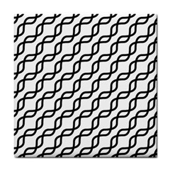 Diagonal-stripe-pattern Tile Coaster by Semog4