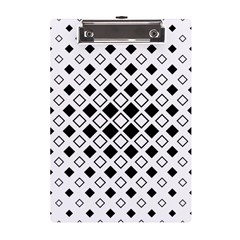 Square-diagonal-pattern-monochrome A5 Acrylic Clipboard by Semog4