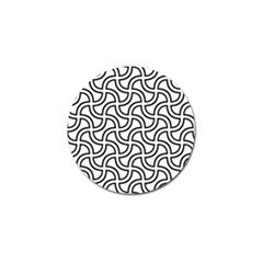 Pattern-monochrome-repeat- Golf Ball Marker (4 Pack) by Semog4